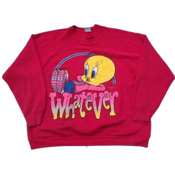 Vintage Tweety Bird Looney Tunes Crewneck Sweatshirt Freeze 1996 - Picture 1 of 11